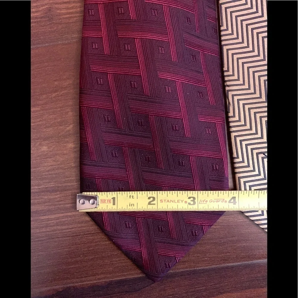 BUNDLE of 3 CARLOS DEVENEZIA Silk Handmade Neckties